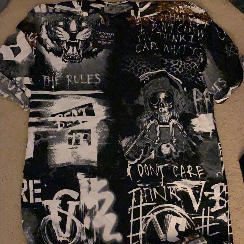 Balmain x Victoria’s Secret graffiti T-shirt
